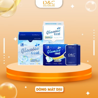 Băng vệ sinh Glamiss Cool Extra combo chăm sóc toàn diện Ngày, Đêm, Hằng Ngày