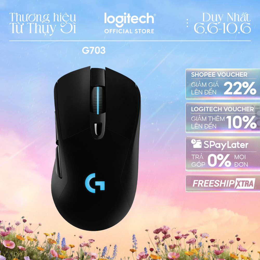 Chuột Gaming không dây LIGHTSPEED Logitech G G703 Hero