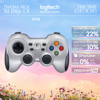Tay cầm chơi gaming console không dây Logitech F710 - USB 2.4Ghz, 4 phím di chuyển D-Pad