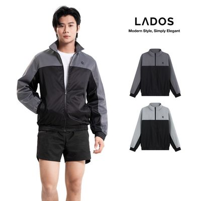 [DEAL MỞ BÁN] Áo Khoác Dù Nam Phối Thân Trên LADOS - 2130 Vải Dù Thoáng Mát, Chắn Gió, Kháng Nước Phong Cách Tối Giản