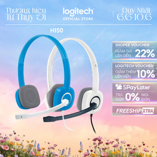 Tai nghe chụp tai Logitech H150 - 2 jack 3.5mm, Mic khử giảm tiếng ồn, âm thanh nổi