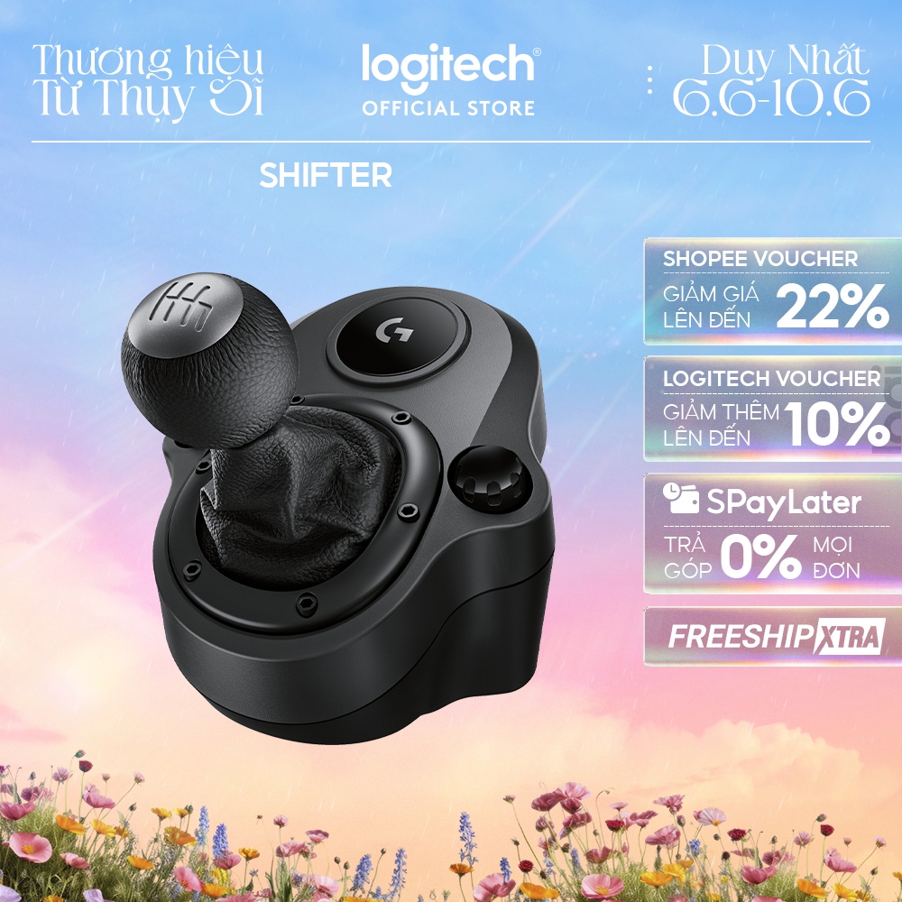Logitech Shifter - Phụ kiện cần số chơi game sử dụng cho Vô lăng Logitech G29 & Logitech G923