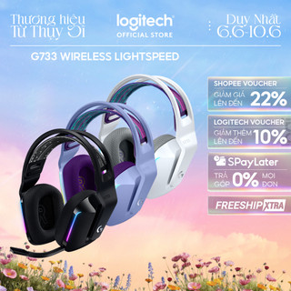 Tai nghe gaming không dây logitech g733 - rgb, màn loa pro-g, mic blue voice