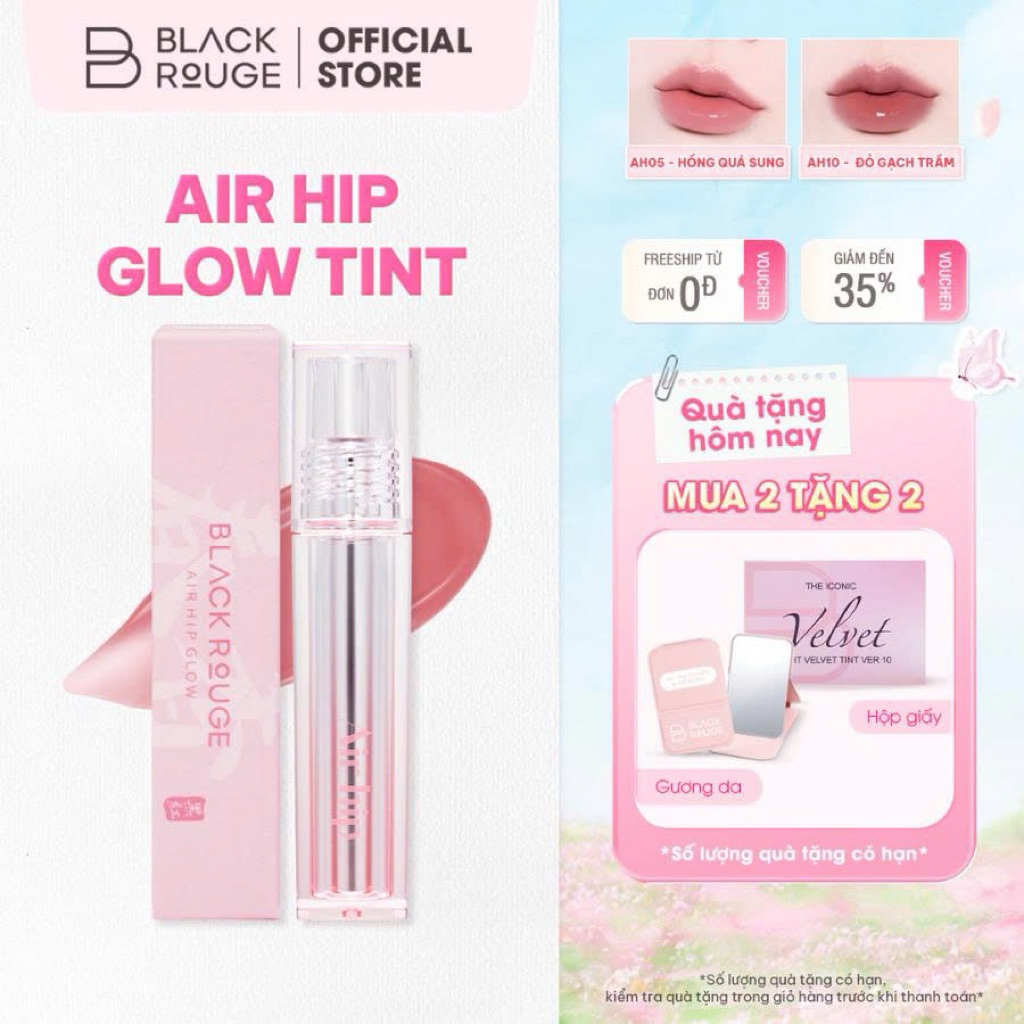 [MỚI] Son Tint Black Rouge Air Hip Glow Tint - 4.2g | BigBuy360 - bigbuy360.vn
