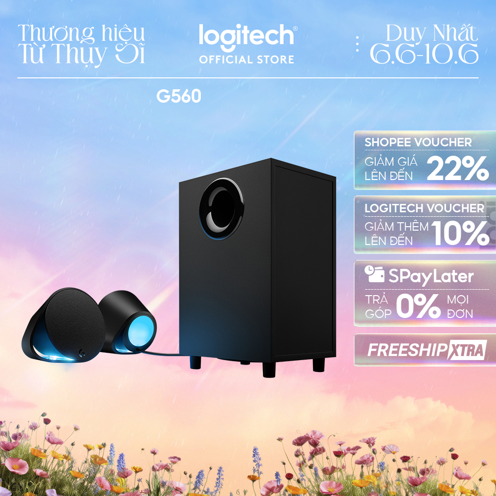 Loa gaming máy tính PC Logitech G G560 RGB LIGHTSYNC