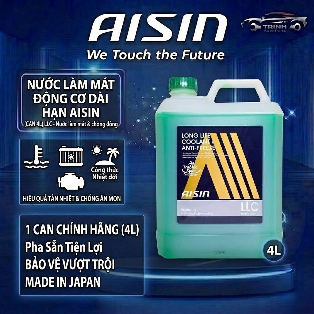 Nước làm mát động cơ AISIN-LONG LIFE COOLANT 4 lít