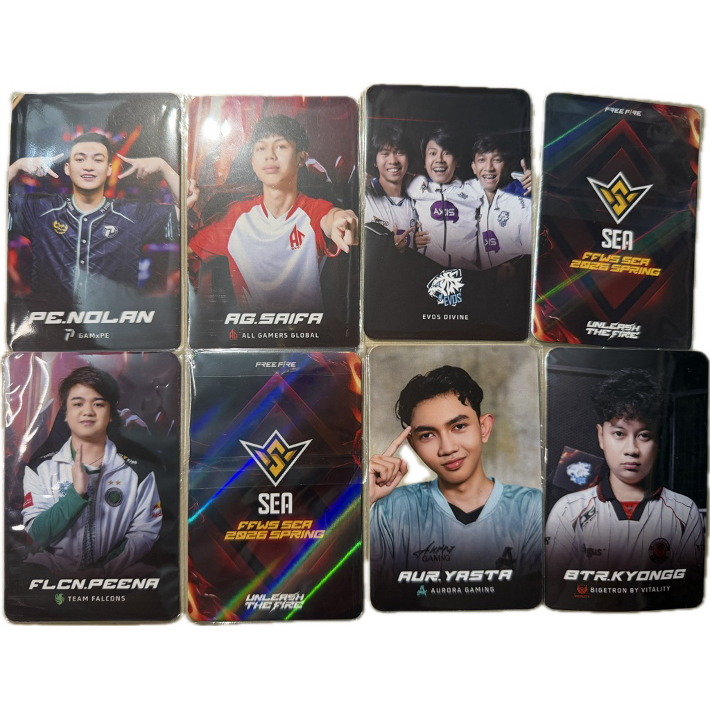 Card Bo Góc FF Tuyển Thủ Garena Free Fire Quà Tặng Offline Chính Hãng