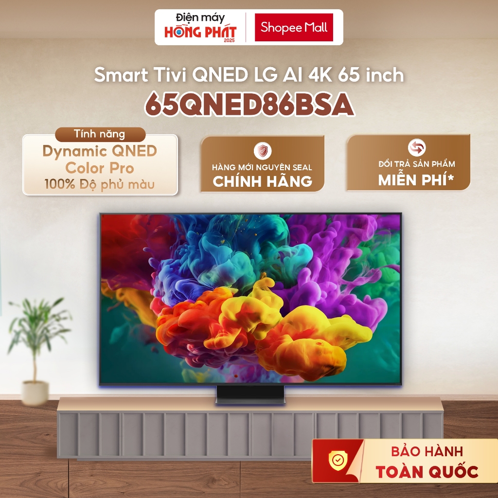 Smart Tivi LG QNED Evo AI Mini LED 4K 65 Inch 65QNED86ASA | 65QNED86BSA [FREESHIP HCM]