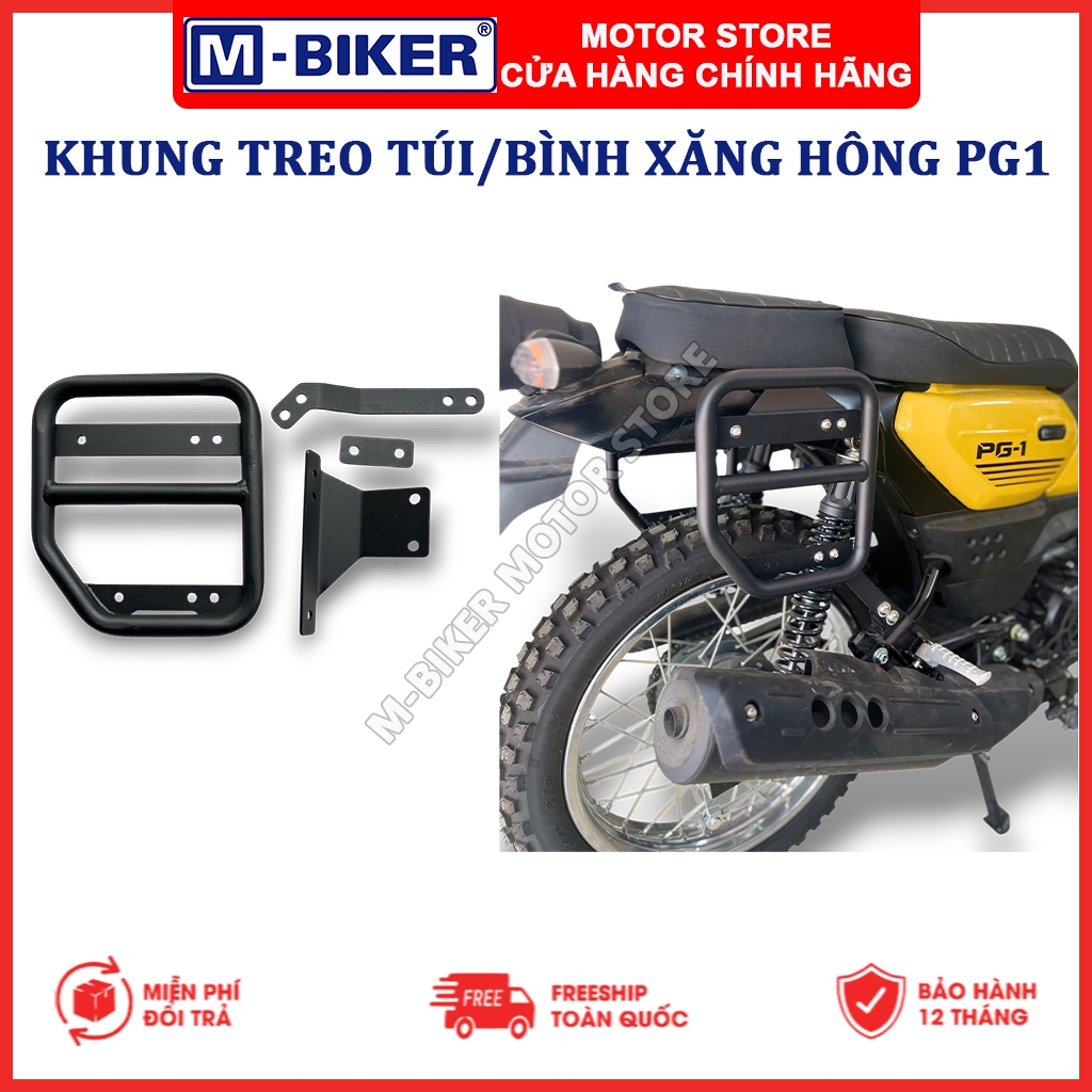 [Phụ kiện PG1] Ốp hông pg1, Gía đỡ hông Yamaha pg1, khung treo túi hông, khung treo thùng yamaha pg1