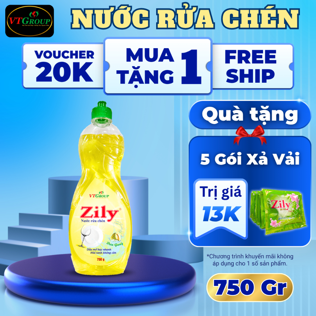 Nước Rửa Chén Zily Chai 750gr