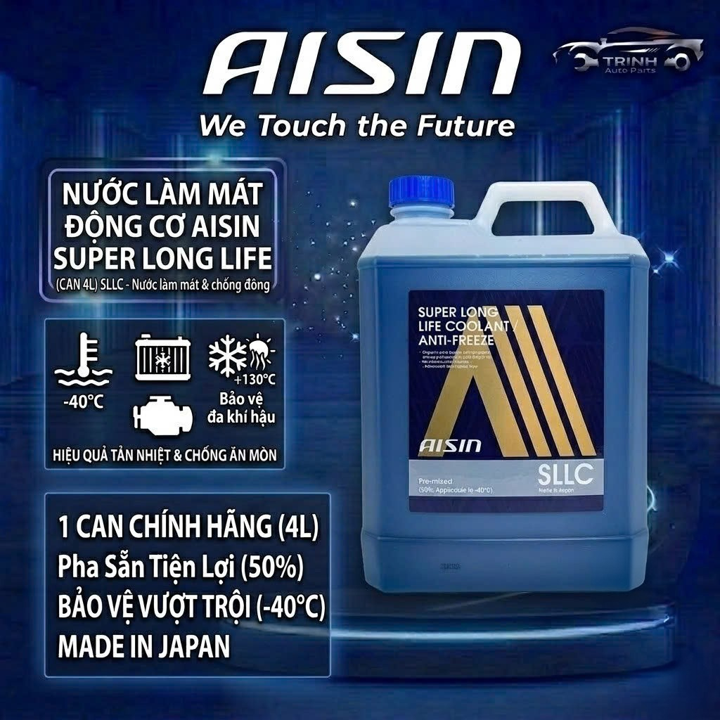 [Chính hãng] Nước làm mát động cơ ô tô Aisin 4 Lít (Suppe Long Life Coolant)