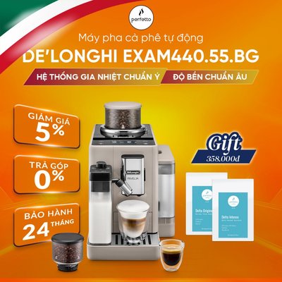 [Trả Góp 0%] Máy pha cà phê tự động DeLonghi EXAM440.55.BG / EXAM440.55.G