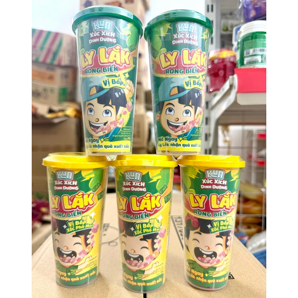 Combo 3- 5-10 Hộp 42g Xúc xích dinh dưỡng rong biển Kun ly lắk ( Kun )