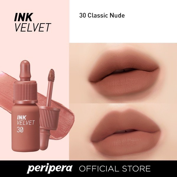 Son PERIPERA ink velvet tint - màu #30 classic nude, Mịn, Lì, Bền Màu Tự Nhiên Dung Chu Chumia