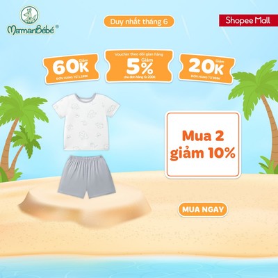 Bộ cộc tay Mềm Mịn by La Pomme người bạn mềm mịn - Sợi Petit Soyeu thoáng mát – Bé trai/gái 6M - 3Y