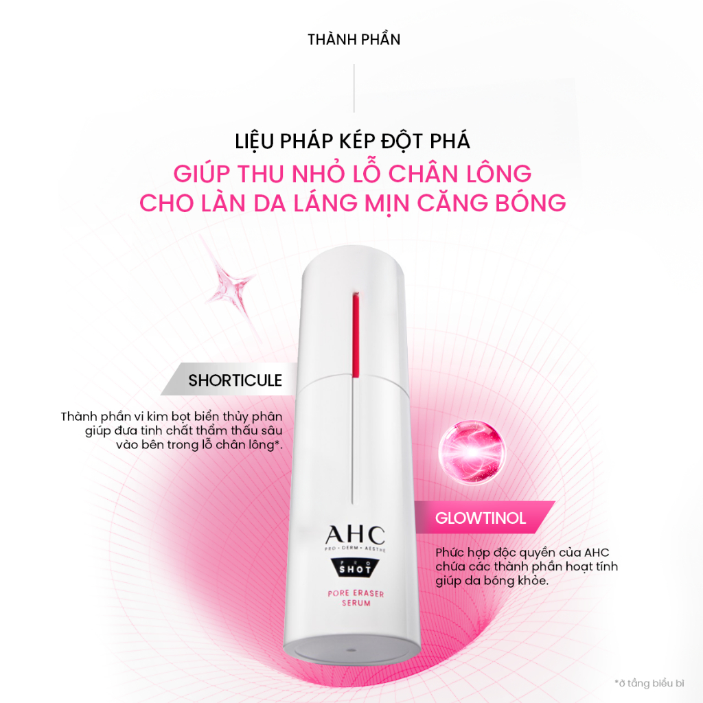 Tinh Chất Serum Vi Kim Thu Nhỏ Lỗ Chân Lông AHC Cho Da Láng Mịn Căng Bóng (Retinol + Glutathione + Niacinamide) 30ml | BigBuy360 - bigbuy360.vn