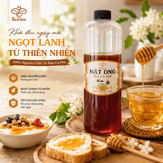 Mật Ong Nguyên Chất Hoa Cà Phê Beemo – Mật Ong Tự Nhiên, Nguyên Chất 100%, Dùng Uống & Làm Đẹp
