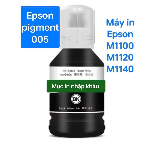Mực in pigment 005 Black cho máy in  M1100/ M1120/ M1140/ M1170.