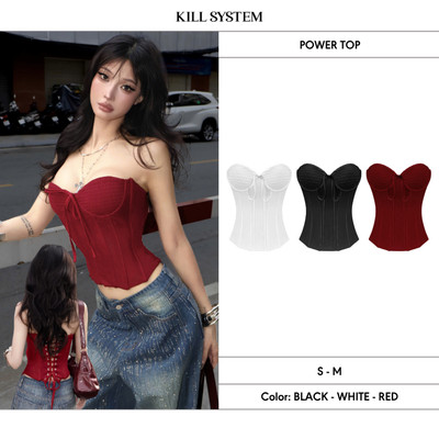 [LINK MỚI] Áo nhún ngực dáng corset xuyên thấu sexy tôn dáng POWER - 𝐊𝐈𝐋𝐋 𝐒𝐘𝐒𝐓𝐄𝐌