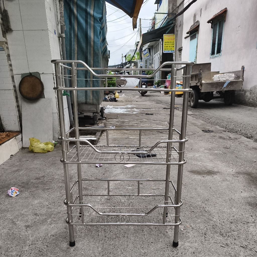 Kệ inox 3 tầng ( size 30x50x75cm)