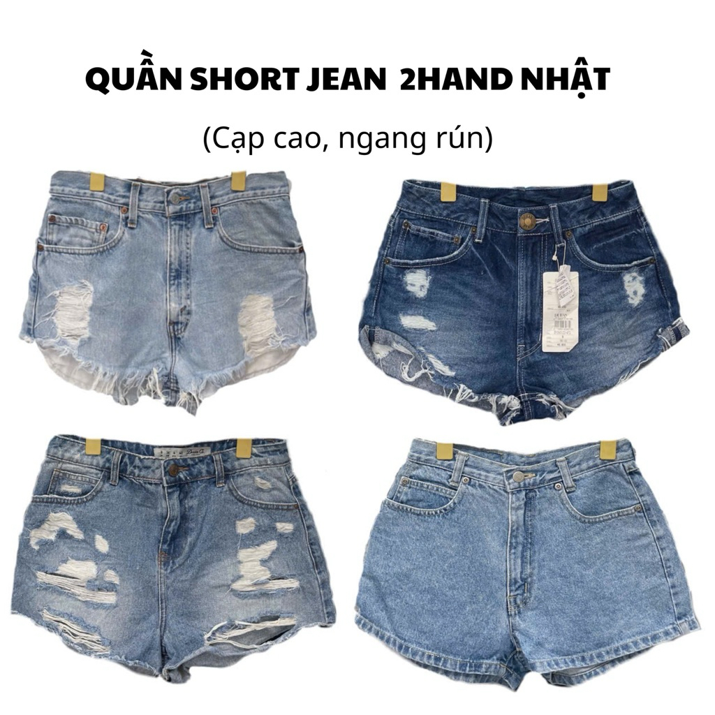 (Update 8/7) Quần Short Jean nữ 2hand, quần short denim cá tính dễ phối đồ
