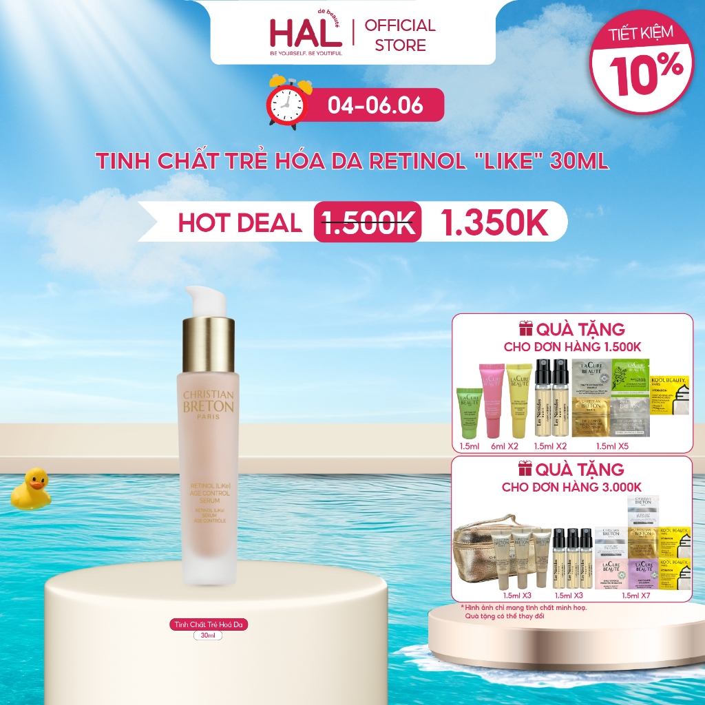 Tinh Chất Trẻ Hóa Da Retinol "Like" Christian Breton Retinol [Like] Age Control Serum 30ml | HAL de 