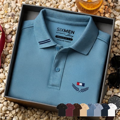 Áo polo nam cao cấp VICTORY [Tặng Kèm Hộp Quà] Vải cá sấu FeelMax thoáng mát, sang trọng - SIXMEN