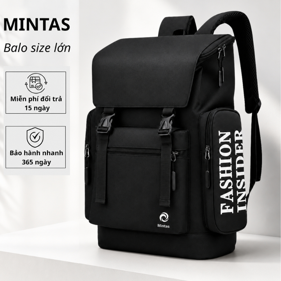 Balo Unisex Size Lớn Chống Nước, ba lô cỡ lớn đa năng đi học đi du lịch MINTAS BACKPACK