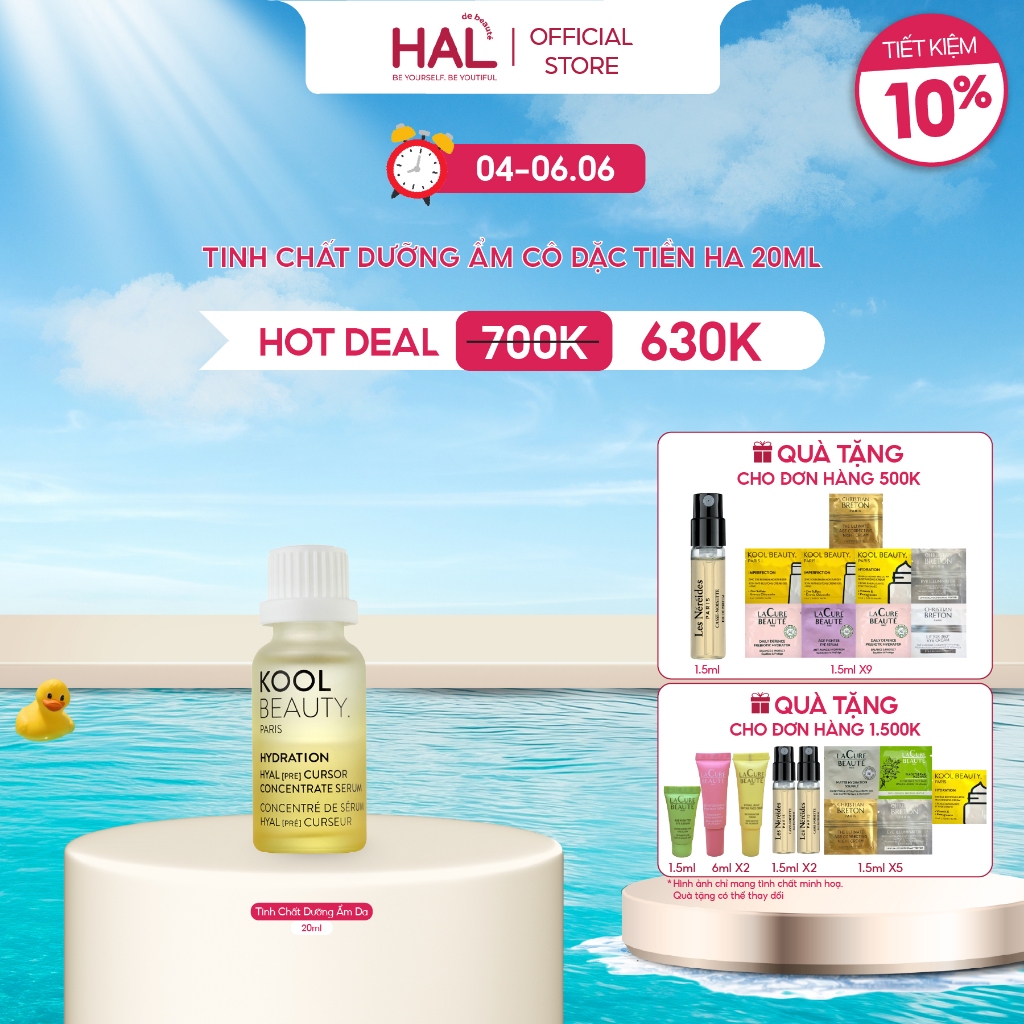 Tinh Chất Dưỡng Ẩm HA - Kool Beauty Hyal [Pre] Cursor Concentrate Serum 20ml | HAL de Beaute