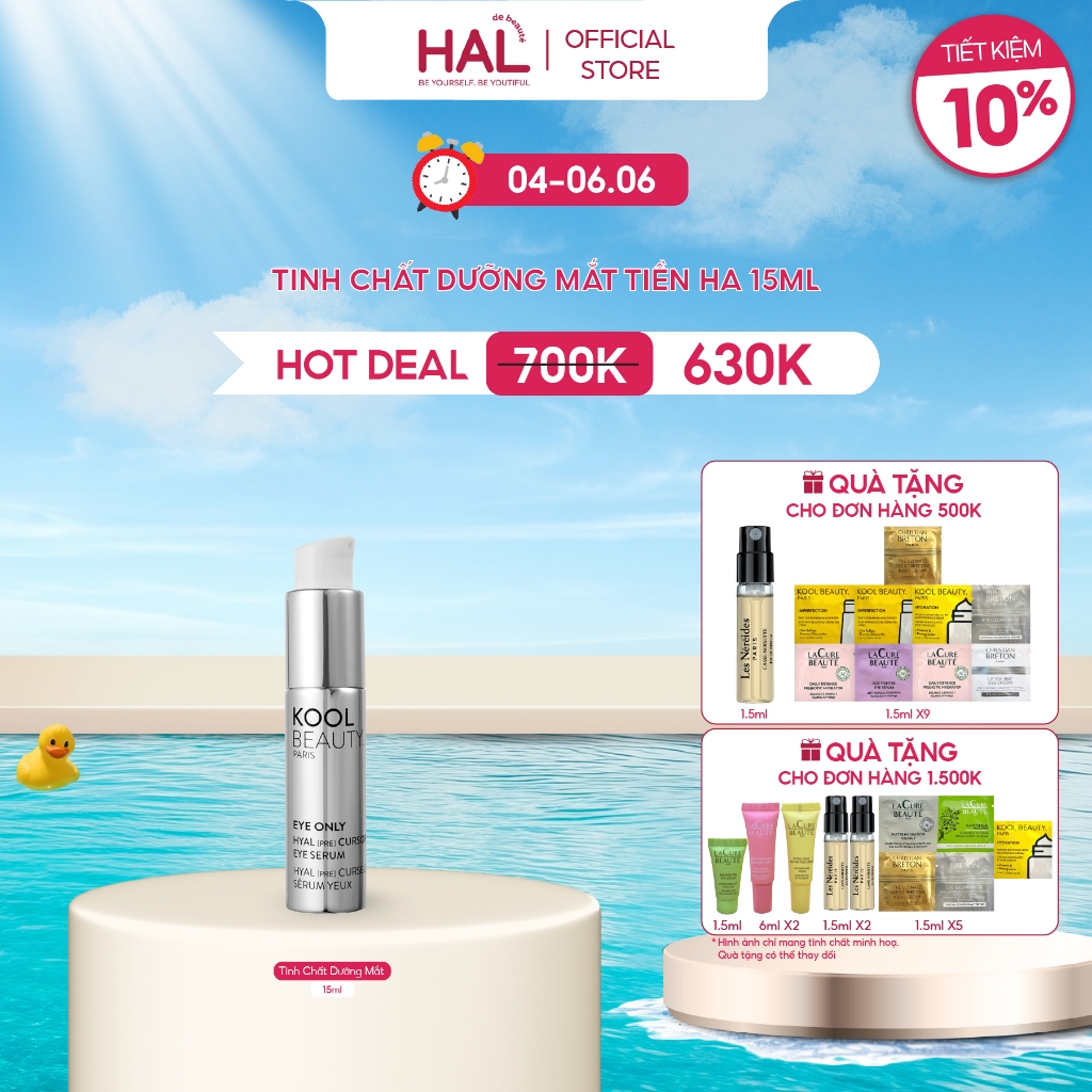 Tinh Chất Dưỡng Mắt Kool Beauty Hyal [Pre] Cursor Eye Serum 15ml