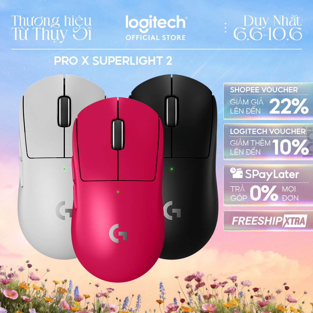 [Version 2] Chuột gaming Logitech G PRO X SUPERLIGHT 2 Lightspeed Switch LightForce