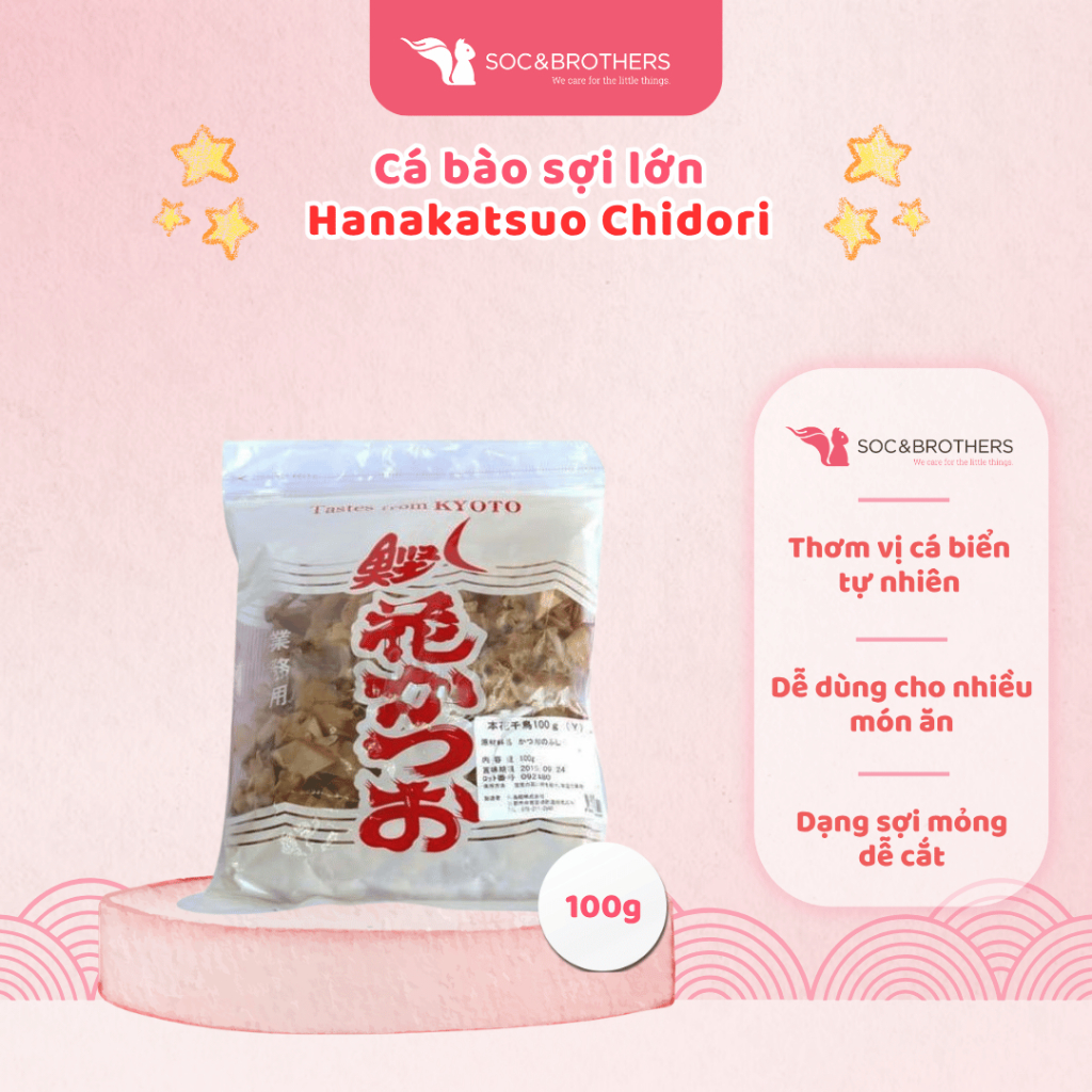 Cá bào sợi lớn Hanakatsuo Chidori (Fukushima Katsuo) 100g - socandbrothers