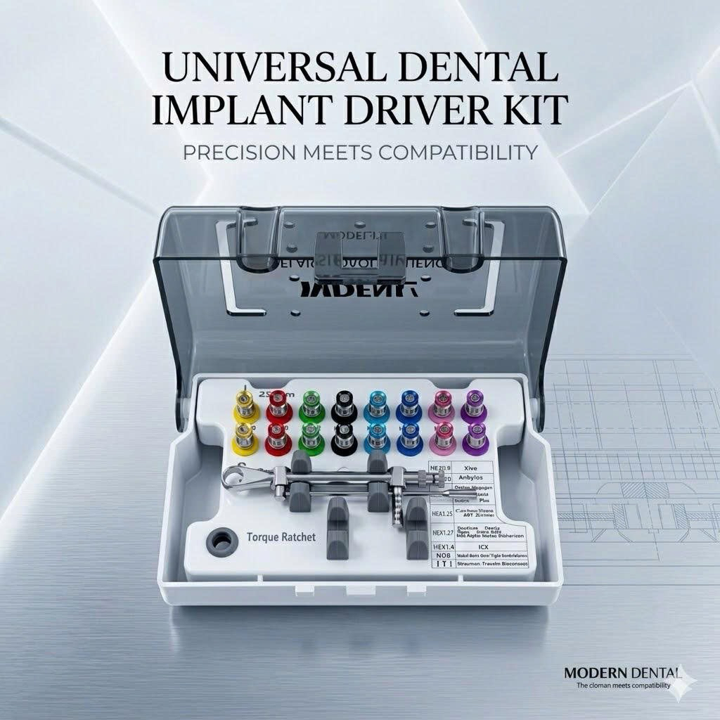 Bộ kit vặn phục hình implant, dụng cụ vặn implant nha khoa (xuất hoá đơn VAT)
