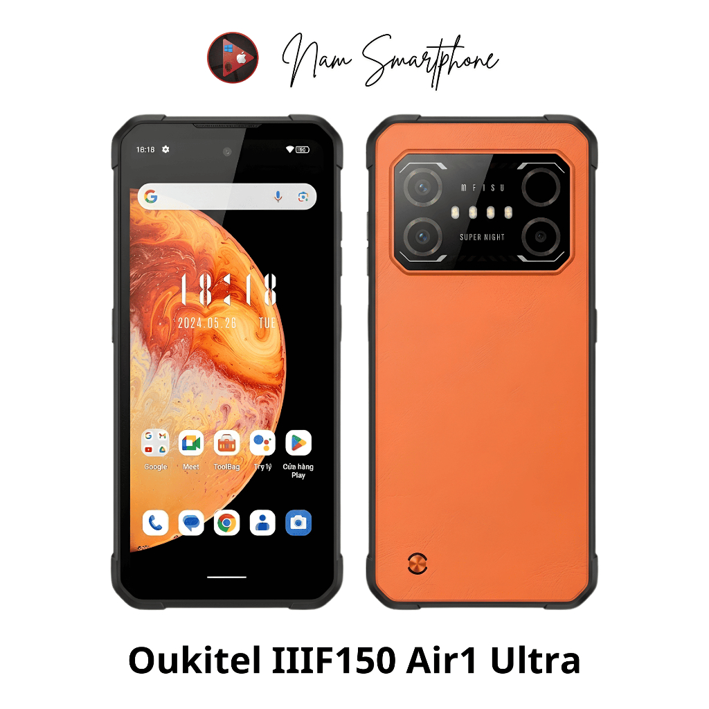 Điện Thoại Siêu Bền OUKITEL IIIF150 Air1 Ultra - Chống Nước, Chống Va Đập, Camera Hồng Ngoại