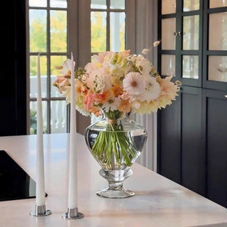 Bình Hoa Thủy Tinh Trái Tim Cao Cấp – Lọ Hoa Decor Phòng Khách Tinh Tế Sang TrọngDona Home Decor