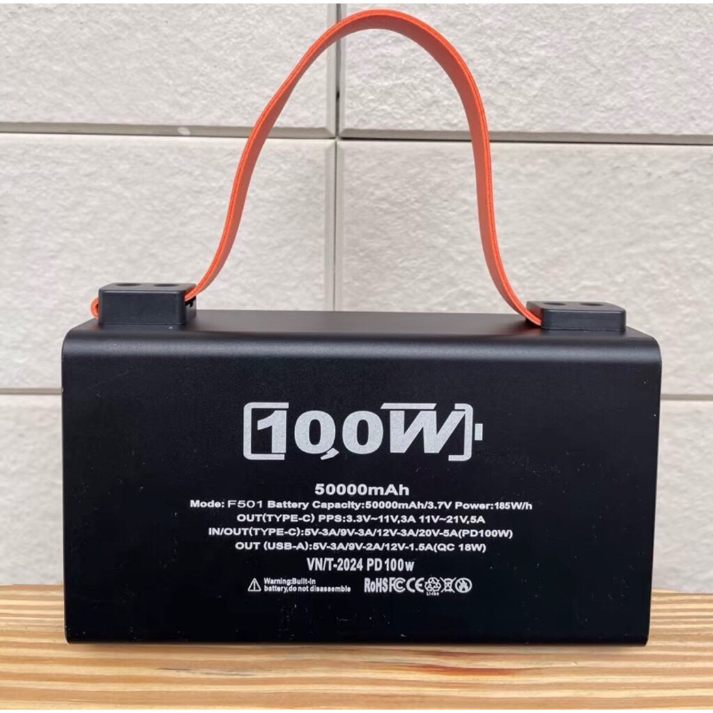 Sạc dự phòng 50000mAh 100W vỏ nhôm BẢO HÀNH 6 tháng