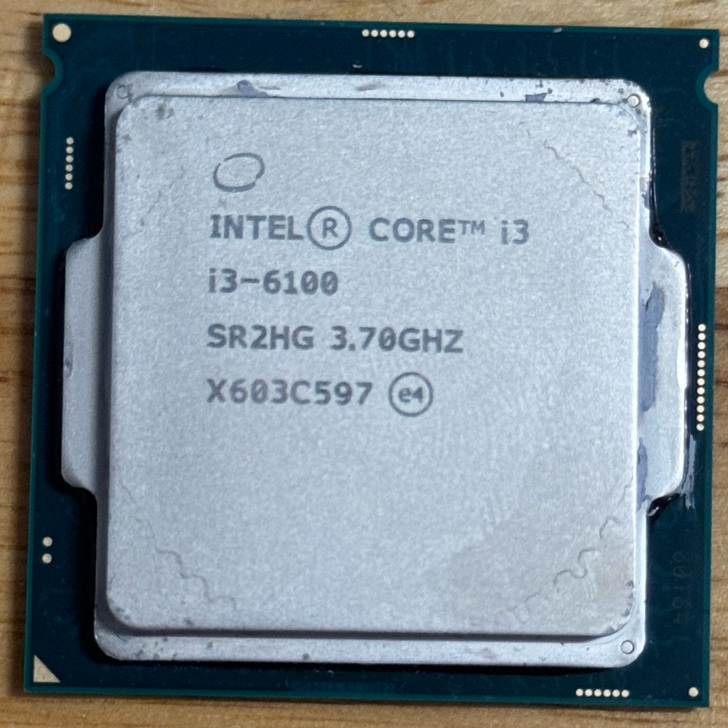 CPU Intel Core I3-6100