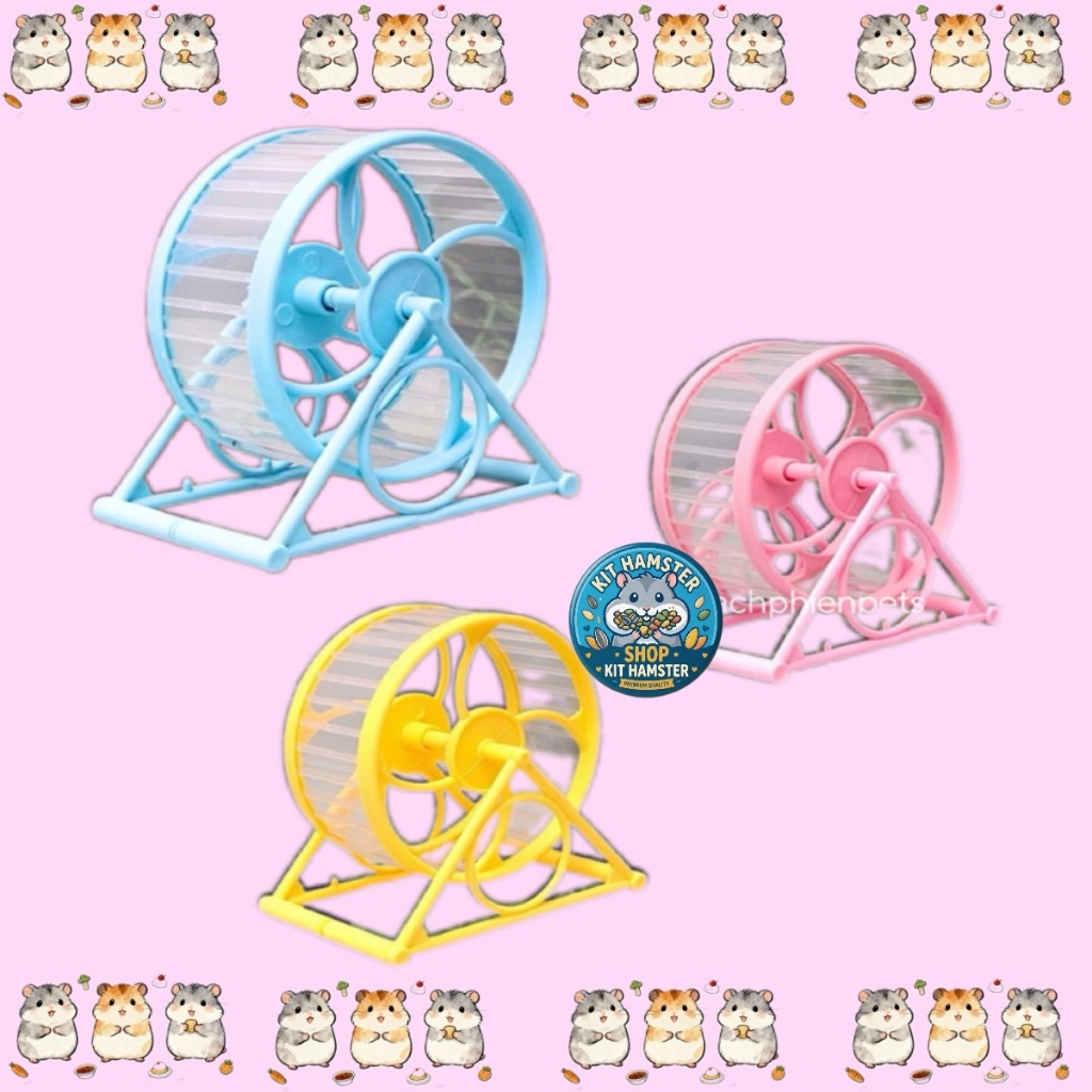 Wheel hamster - Vòng chạy hamster nhựa cao cấp kích thước 12cm và 16cm