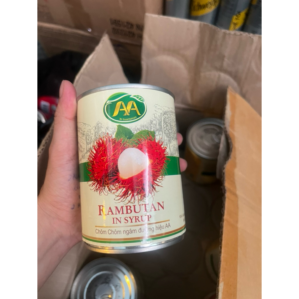Chôm Chôm lon Ngâm Đường AA - 565g