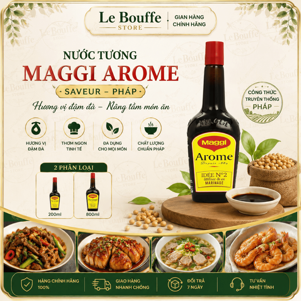 Nước Tương Maggi Arome Saveur Pháp 200ml - 810ml
