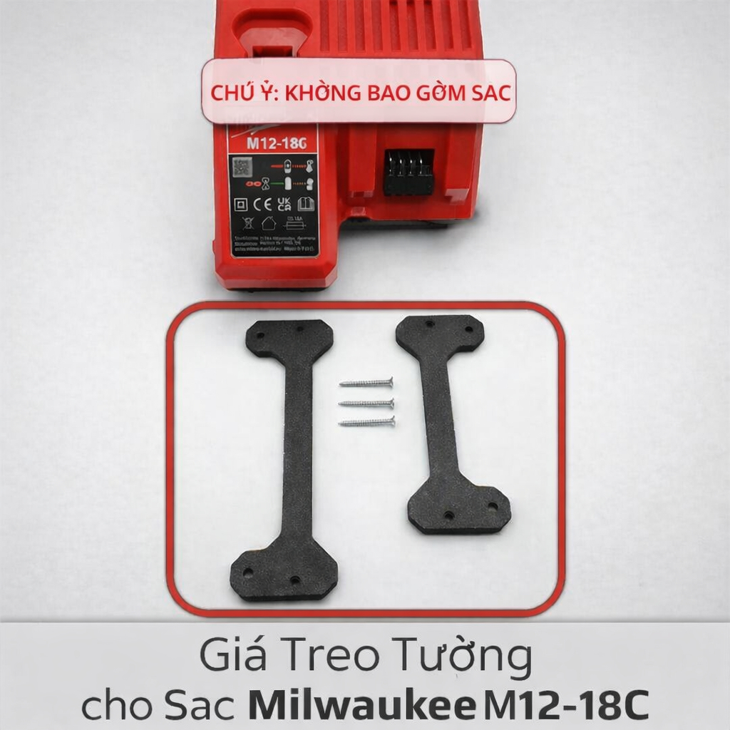 Giá treo Bộ sạc pin kép Milwaukee M12-18C M12 M18