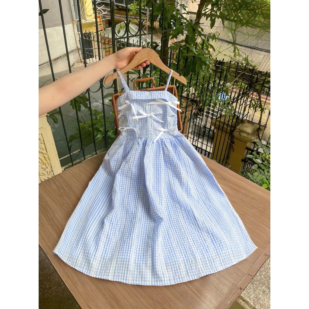 🌊 VÁY ĐI BIỂN MAXI 2 MÀU CHO BÉ GÁI – XINH XỈU HẾT NẤC 🌊