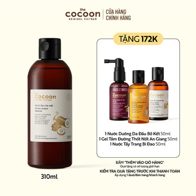 Bigsize - Gel bí đao rửa mặt Cocoon giảm dầu & mụn 310ml