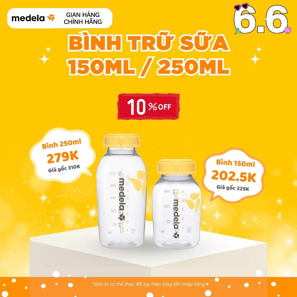 Bình trữ sữa Medela (150ml/250ml)