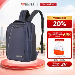 Balo laptop du lịch thời trang cao cấp sakos zen 14 inch