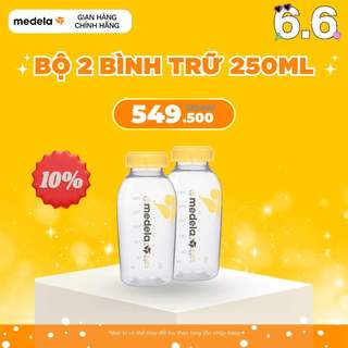 Bình trữ sữa | Medela bộ 2 bình loại 250ml