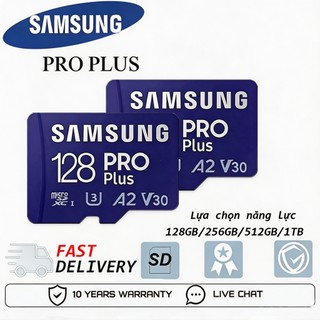 Sumsung PRO Plus sd Thẻ nhớ tốc độ cao , không thấm nước, lưu trữ dữ liệu tự động 128GB-1TB Bảo hành 5 năm
