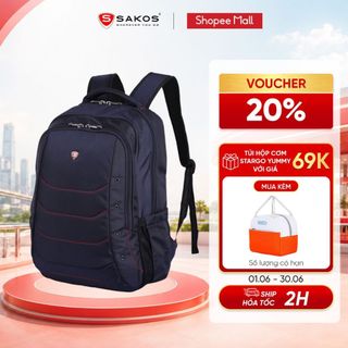 Balo laptop du lịch thời trang cao cấp sakos brisk 15.6 inch