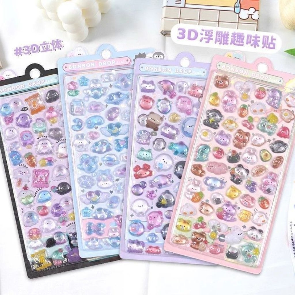 Sticker DIY nổi 3D cute/ sticker Nổi