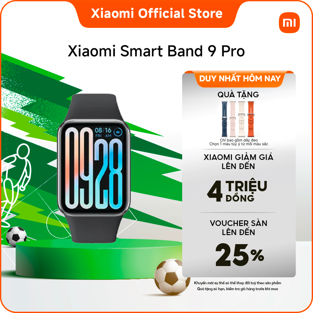 Vòng đeo tay thông minh Xiaomi Smart Band 9 Pro | Nâng cấp khả năng theo dõi giấc ngủ toàn diện* | Theo dõi nồng độ oxy | BigBuy360 - bigbuy360.vn